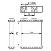 Радиатор отопления салона NRF 52230