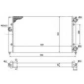 Радиатор охлаждения двигателя NRF 529501