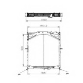 Радиатор охлаждения двигателя NRF 529702