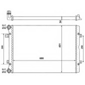 Радиатор охлаждения двигателя NRF 53022