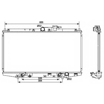 Радиатор охлаждения двигателя NRF 53087