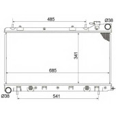 Радиатор охлаждения двигателя NRF 53095