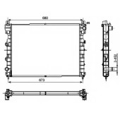 Радиатор охлаждения двигателя NRF 53096