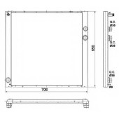 Радиатор охлаждения двигателя NRF 53100