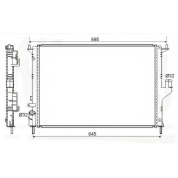 NRF 53118 - радиатор двигателя