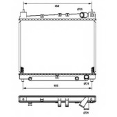 Радиатор охлаждения двигателя NRF 53211