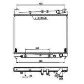 Радиатор охлаждения двигателя NRF 53212
