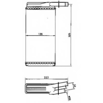 Радиатор отопления салона NRF 53220