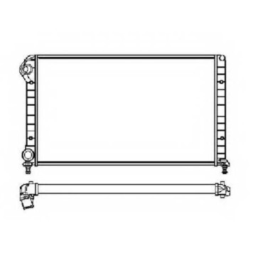 Радиатор охлаждения двигателя NRF 53231
