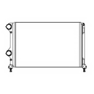 Радиатор охлаждения двигателя NRF 53245