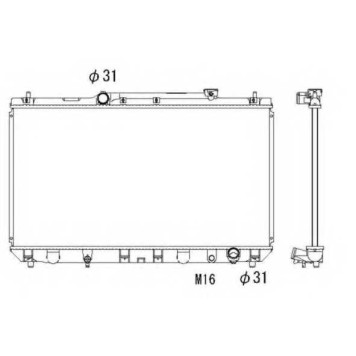 Радиатор охлаждения двигателя NRF 53307