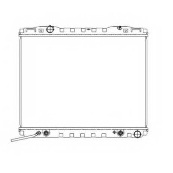 Радиатор охлаждения двигателя NRF 53366