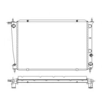 Радиатор охлаждения двигателя NRF 53371