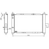 Радиатор охлаждения двигателя NRF 53375