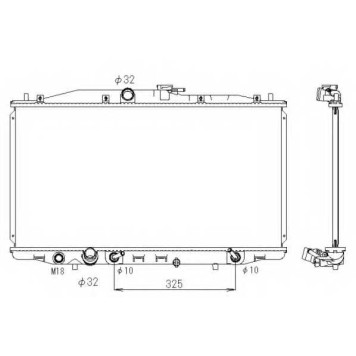 Радиатор охлаждения двигателя NRF 53391