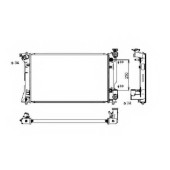 Радиатор охлаждения двигателя NRF 53395