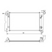 Радиатор охлаждения двигателя NRF 53396