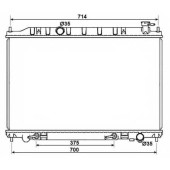 Радиатор охлаждения двигателя NRF 53407