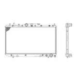 Радиатор охлаждения двигателя NRF 53420