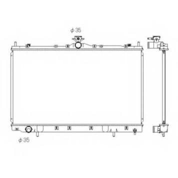 Радиатор охлаждения двигателя NRF 53431