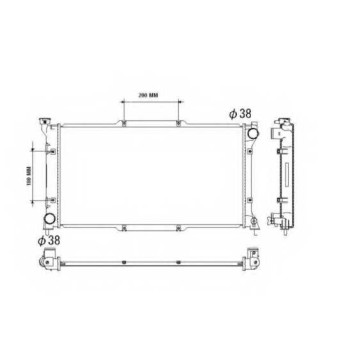 Радиатор охлаждения двигателя NRF 53512