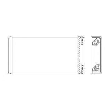 Радиатор отопления салона NRF 53544
