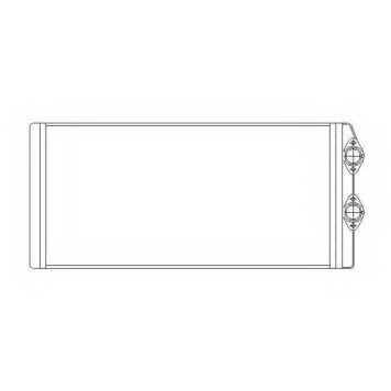 Радиатор отопления салона NRF 53545