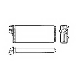 Радиатор отопления салона NRF 53551