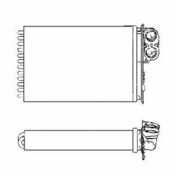 Радиатор отопления салона NRF 53553
