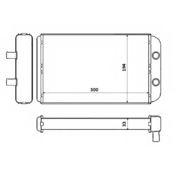 Радиатор отопления салона NRF 53562