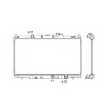 Радиатор охлаждения двигателя NRF 53573