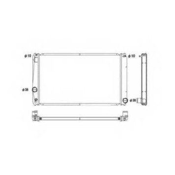 Радиатор охлаждения двигателя NRF 53589