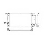 Радиатор охлаждения двигателя NRF 53590