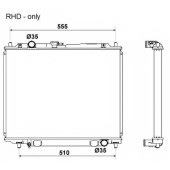 Радиатор охлаждения двигателя NRF 53666
