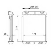 Радиатор отопления салона NRF 53669