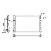 Радиатор охлаждения двигателя NRF 53684