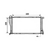 Радиатор охлаждения двигателя NRF 53723