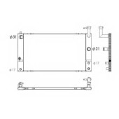 Радиатор охлаждения двигателя NRF 53747
