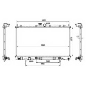 Радиатор охлаждения двигателя NRF 53778