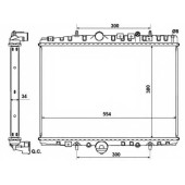 Радиатор охлаждения двигателя NRF 53787