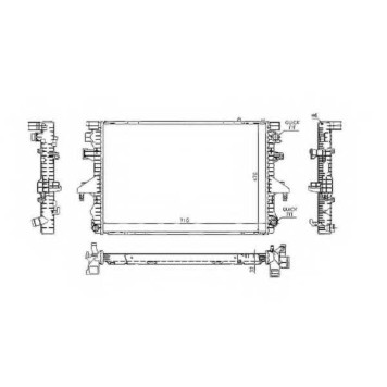 Радиатор охлаждения двигателя NRF 53795