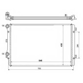 Радиатор охлаждения двигателя NRF 53816