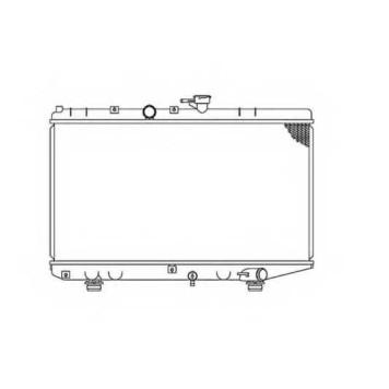 Радиатор охлаждения двигателя NRF 53828