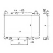 Радиатор охлаждения двигателя NRF 53850