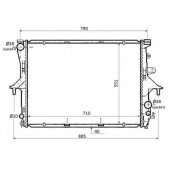 Радиатор охлаждения двигателя NRF 53864