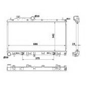 Радиатор охлаждения двигателя NRF 53886