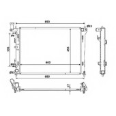 Радиатор охлаждения двигателя NRF 53931