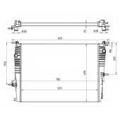 Радиатор охлаждения двигателя NRF 53965