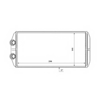 Радиатор отопления салона NRF 54210