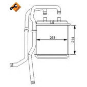 Радиатор отопления салона NRF 54216